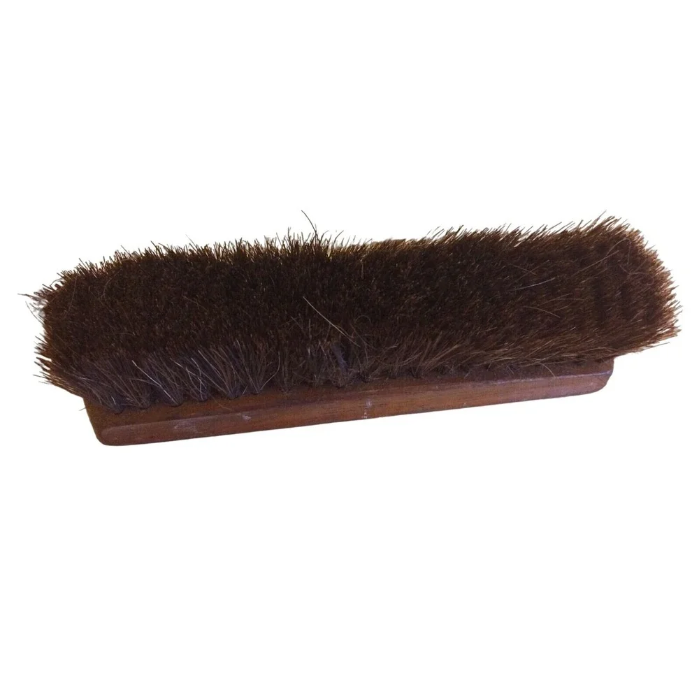 Vintage Stanley Horse Hair Wooden Shoe Shine Brush
